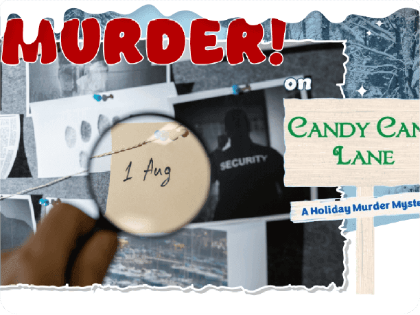 Virtual Murder on Candy Cane Lane Mystery