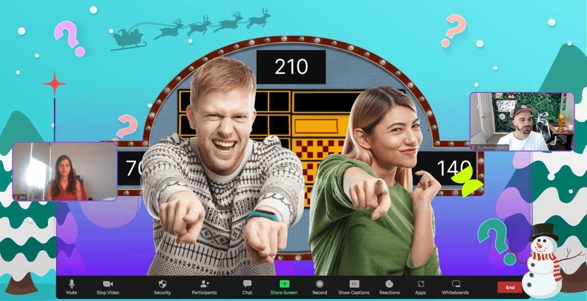 Virtual Holiday Coworker Feud