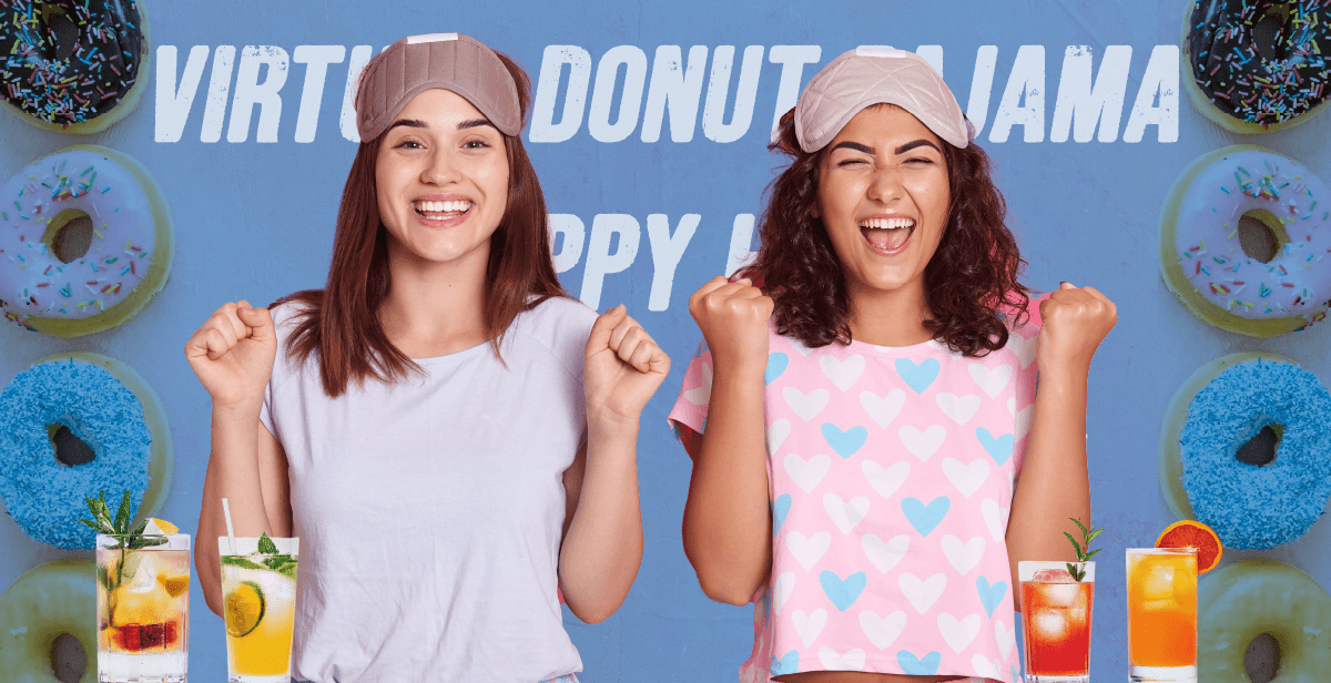 Virtual Donut Pajamas Happy Hour