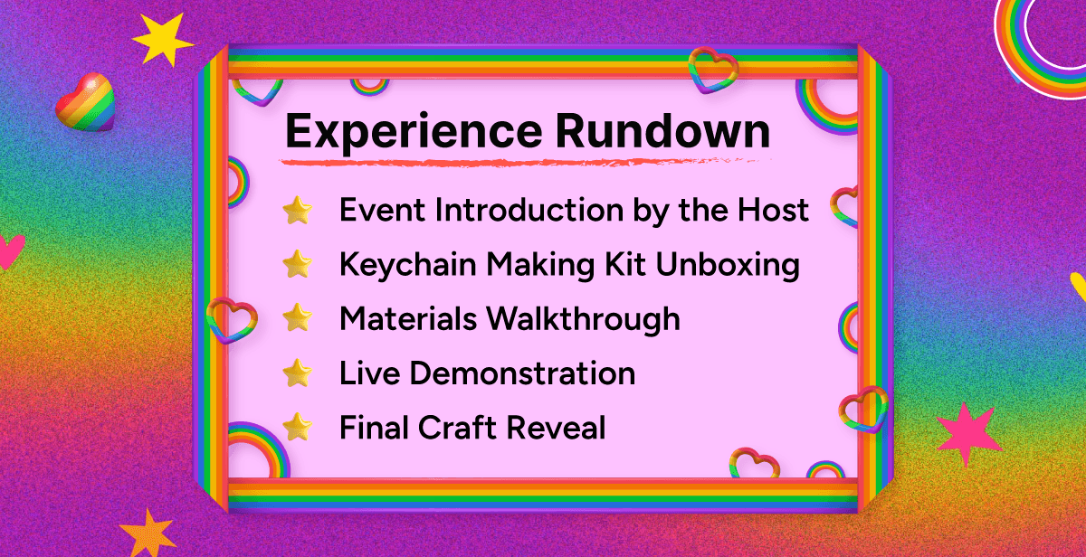 Virtual Pride Keychain Making – Key to Being You!