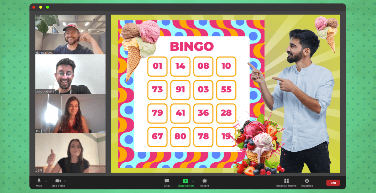 Virtual Ice Cream Bingo – Cone-quer the Line