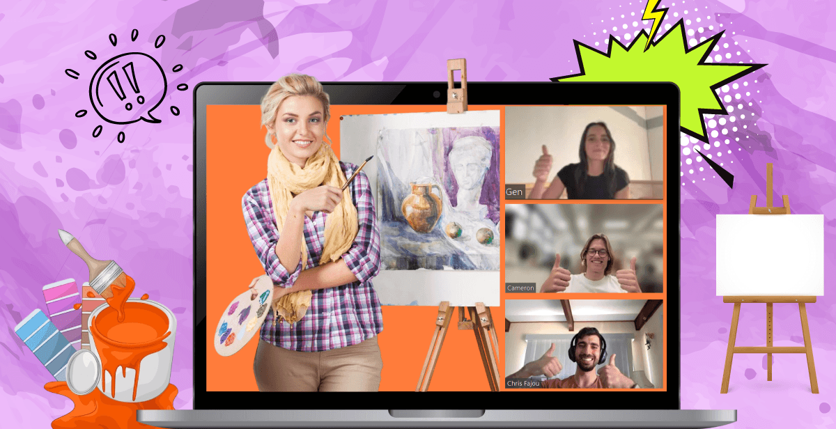 Virtual Paint and Relax: Labor Day Edition