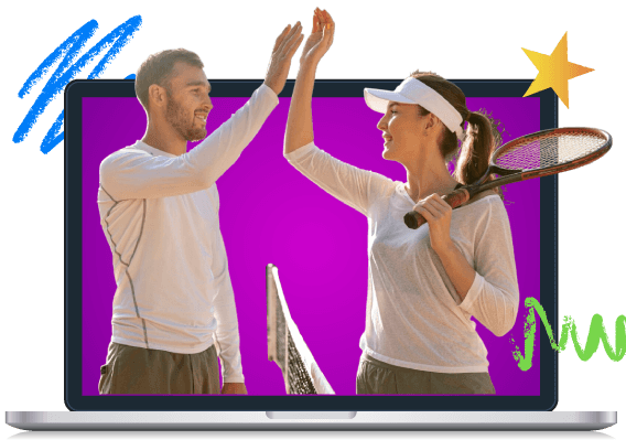 Image showcasing Can My Team Ace Bonding with Virtual US Open Tennis Events?
