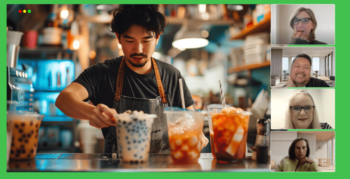 Virtual Bubble Tea Making