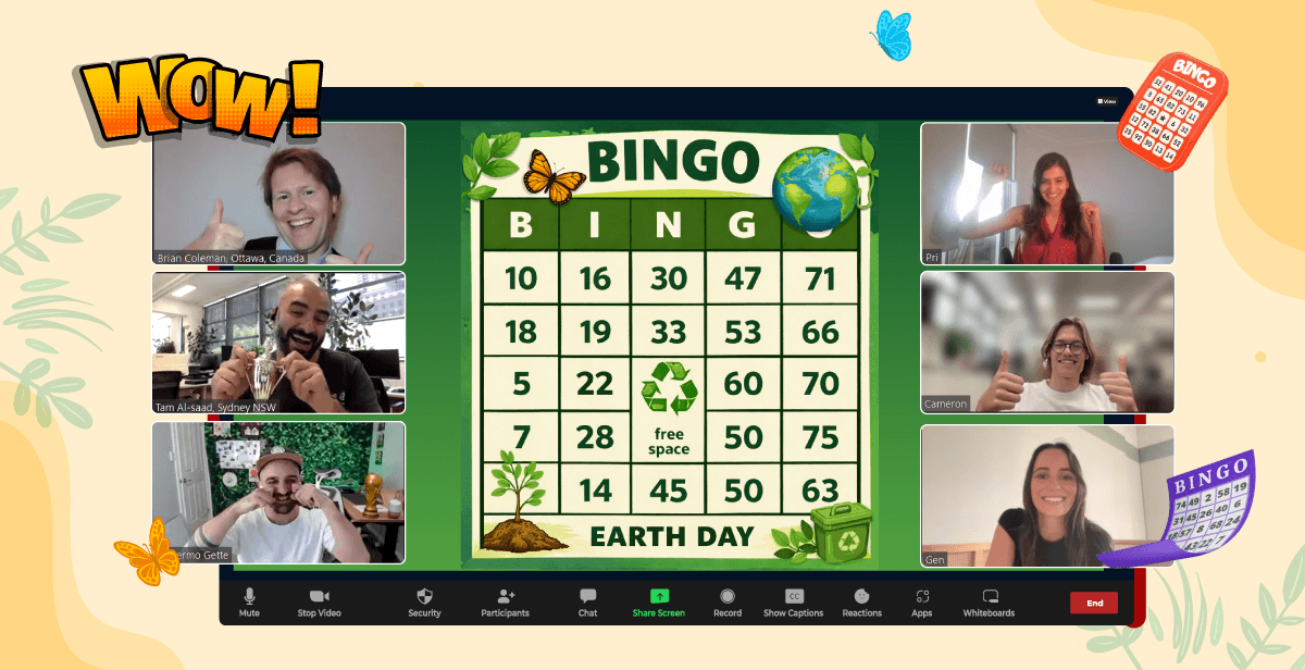 Virtual Earth Day Bingo