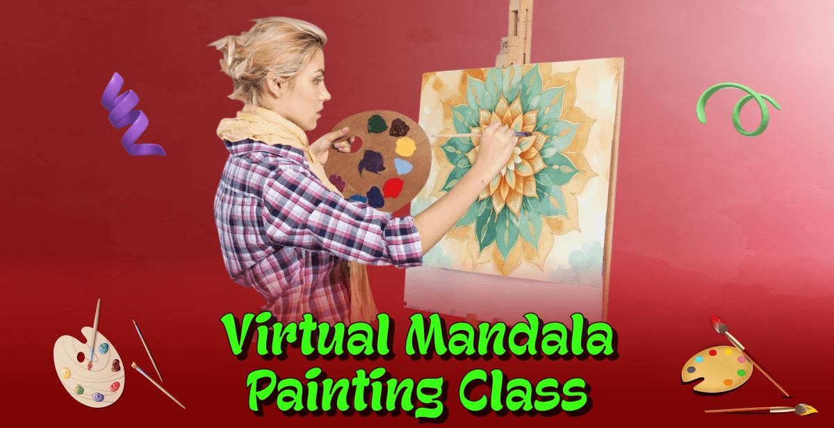Virtual Mandala Painting Class