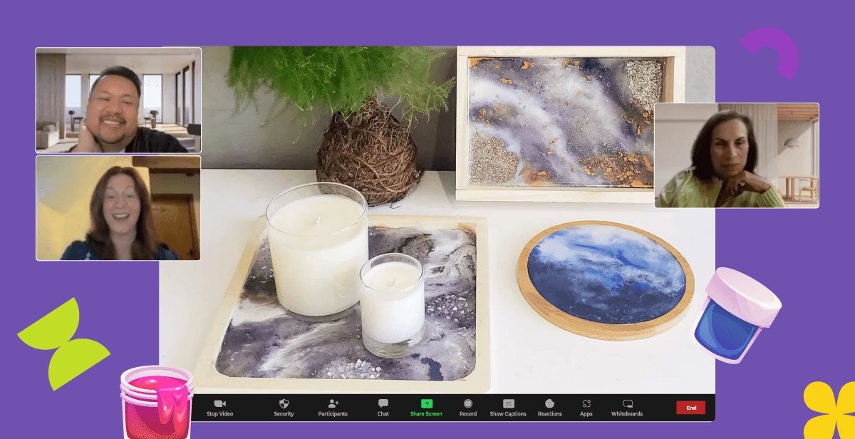 Virtual Marbled Resin Tray Class – Make Functional Art