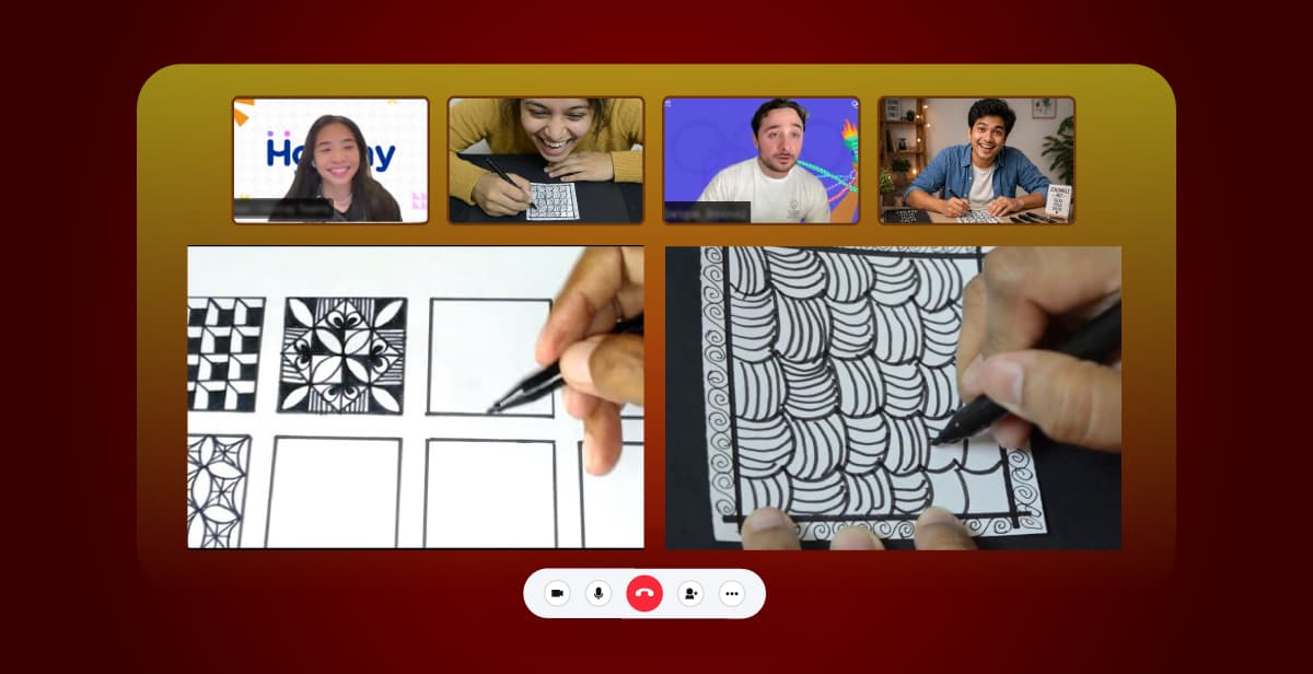 Virtual Zentangle Art – Keep Calm and Draw!