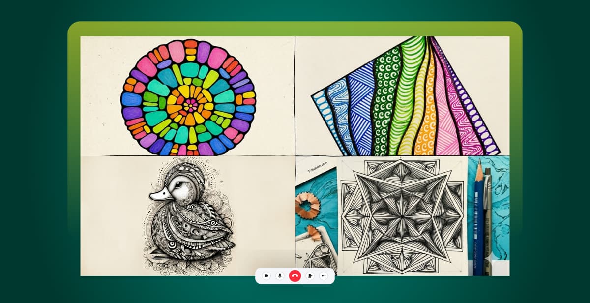 Virtual Zentangle Art – Keep Calm and Draw!