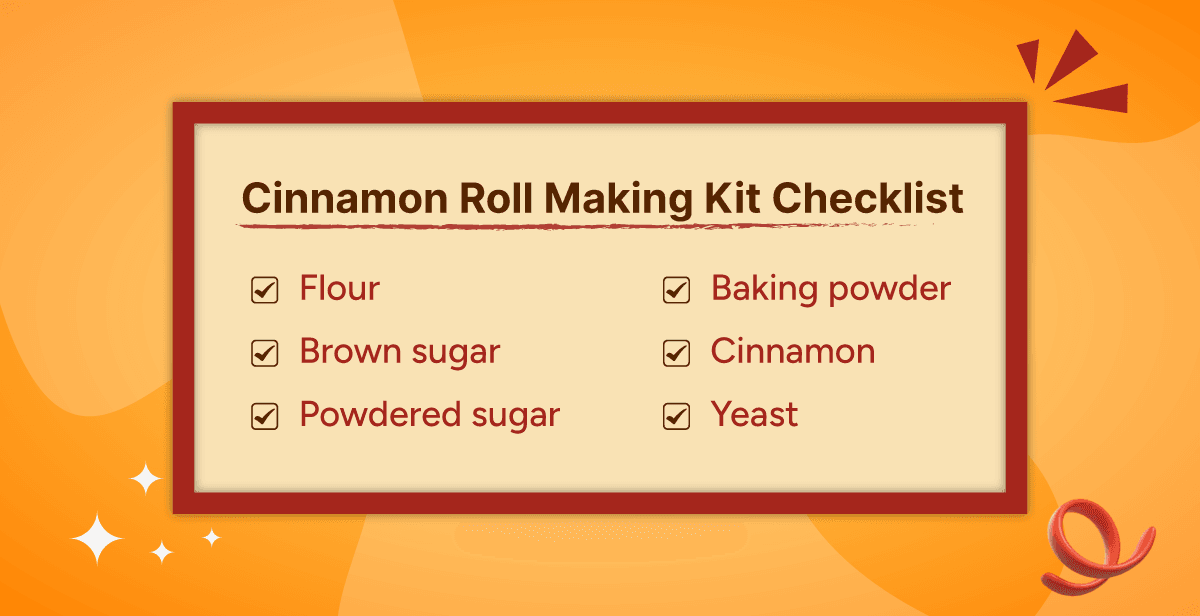Virtual Cinnamon Roll Making Workshop