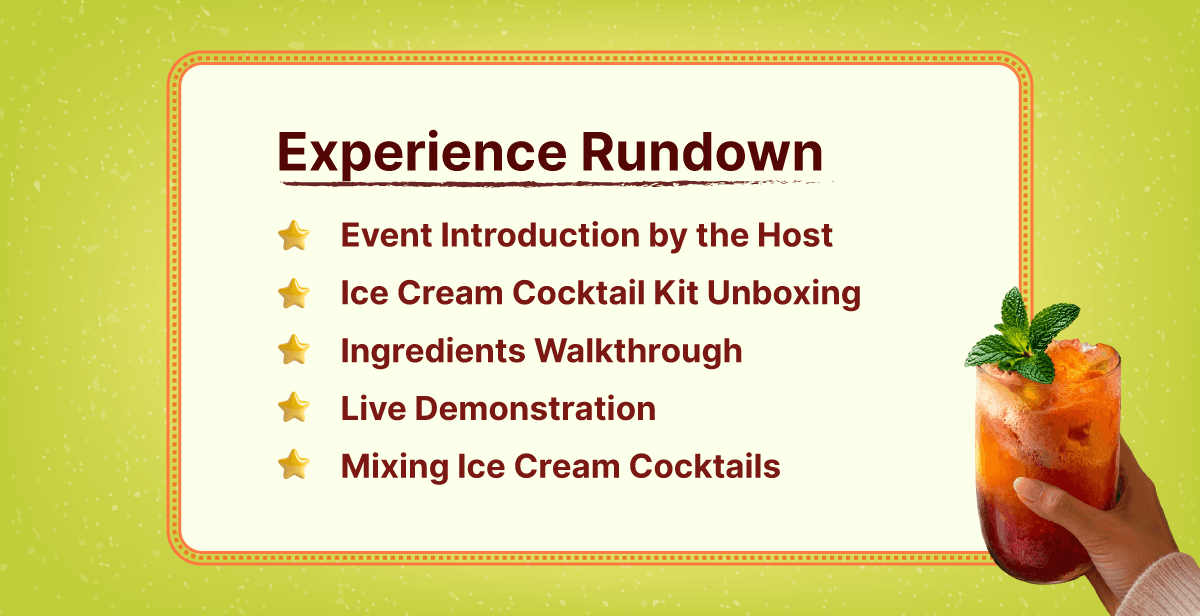 Virtual Ice Cream Cocktail Making Class