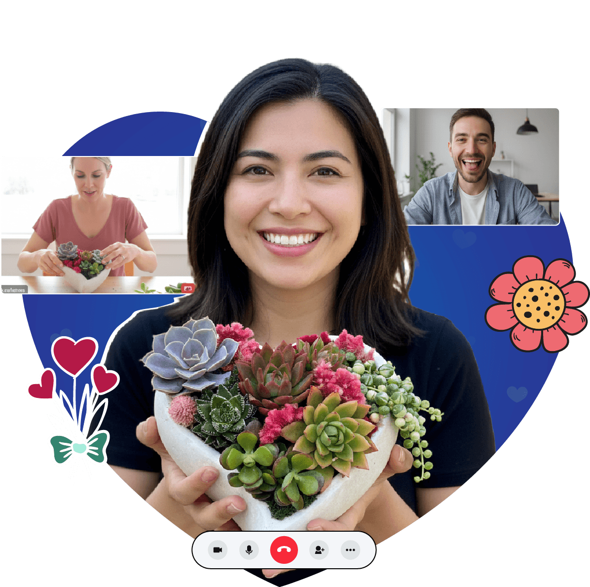 Heart Shaped Succulent Arrangement Heart Shaped Succulent Arrangement