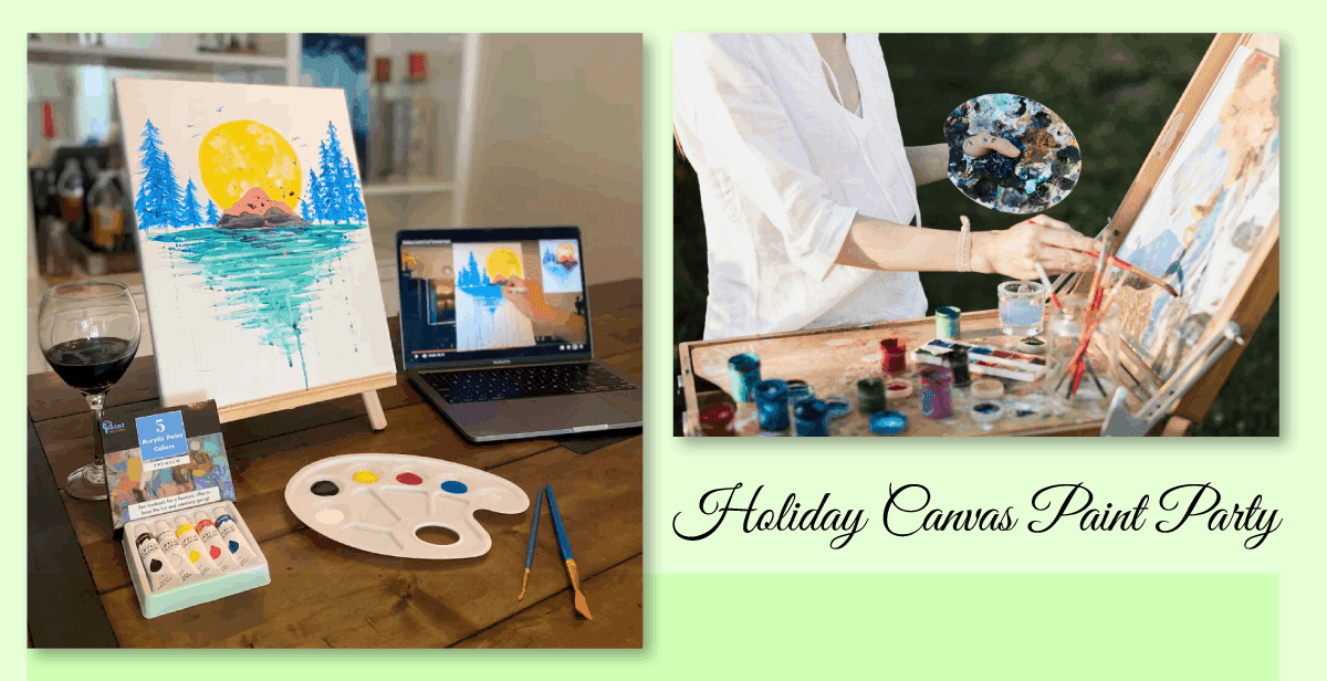 Virtual Holiday Canvas Paint Party