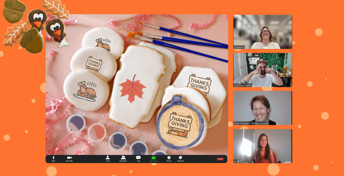 Virtual Thanksgiving Cookie Decorating