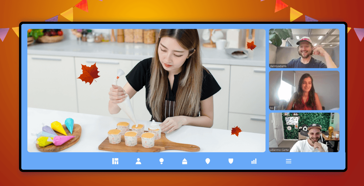 Virtual Thanksgiving Cupcake Decorating