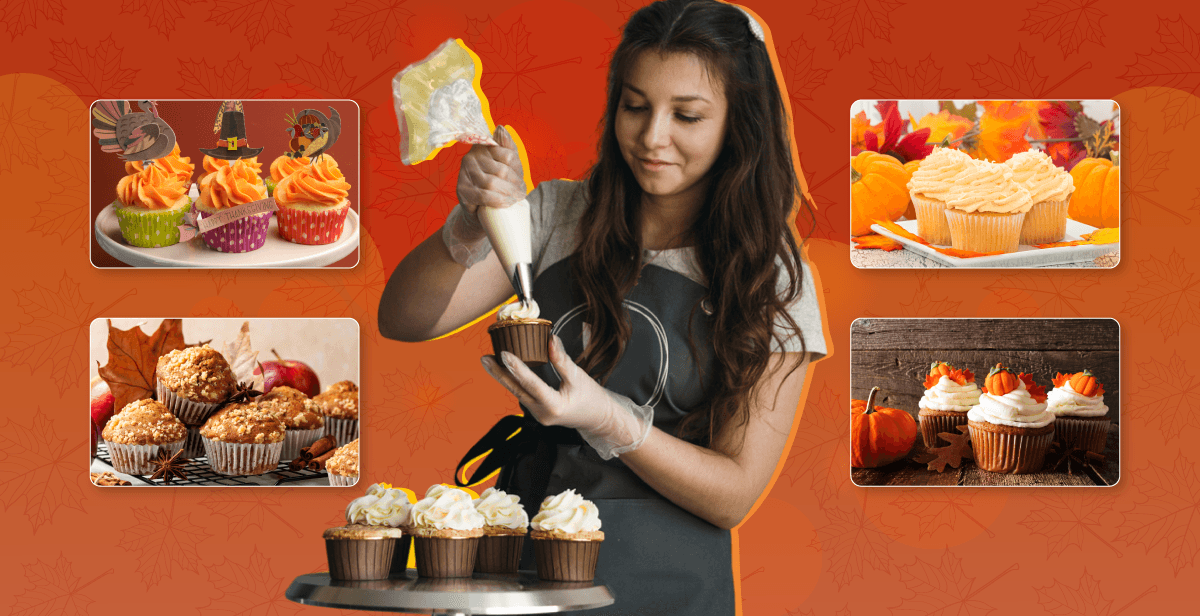 Virtual Thanksgiving Cupcake Decorating