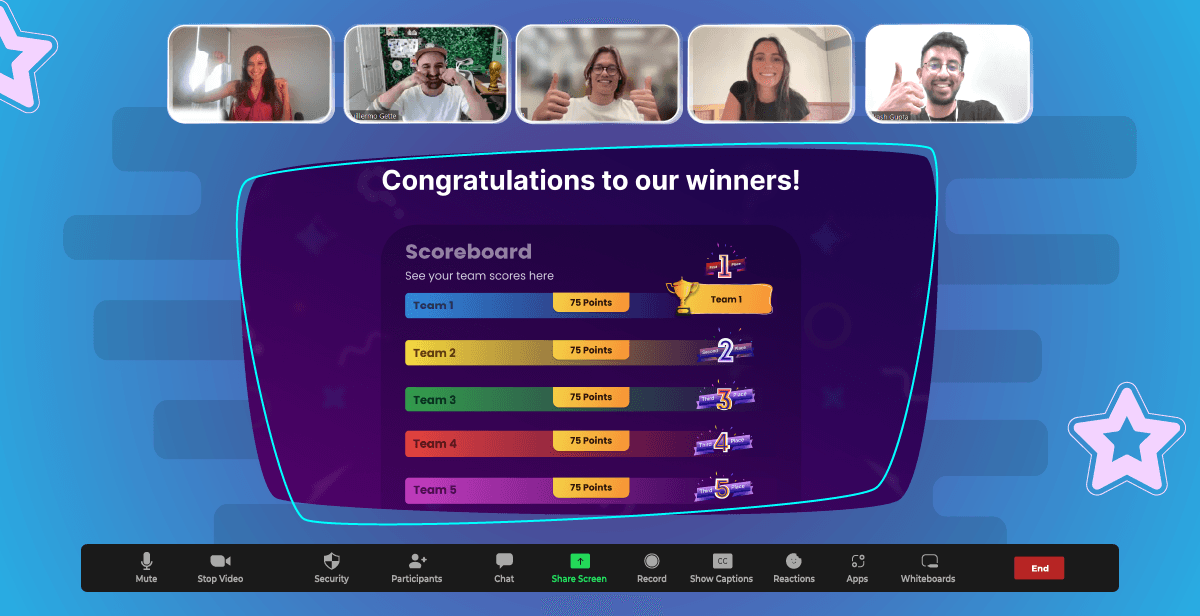 Virtual Team Jeopardy