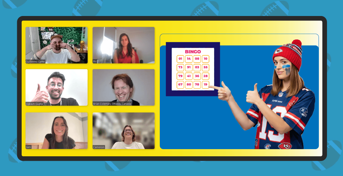 Virtual Super Bowl Commercial Bingo