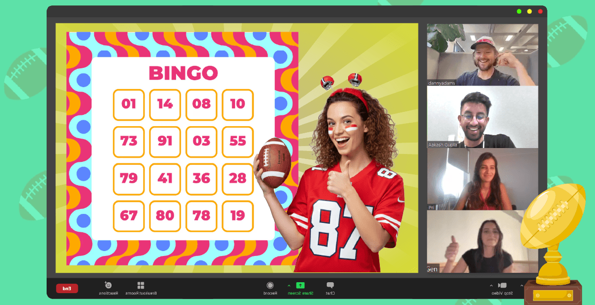 Virtual Super Bowl Commercial Bingo