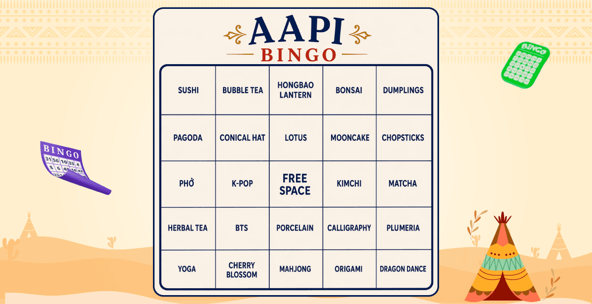 Virtual AAPI Heritage Month Bingo