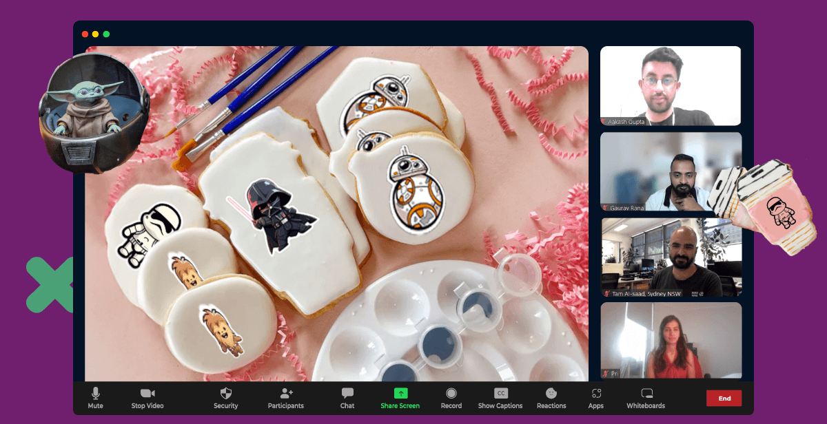 Virtual Star Wars Cookie Decorating
