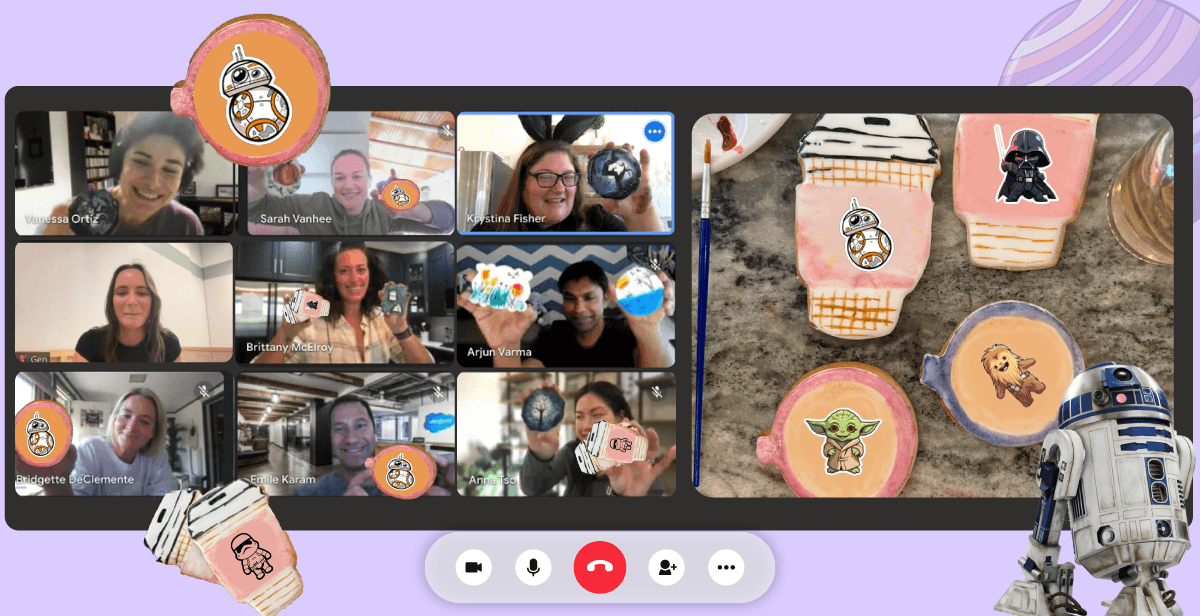 Virtual Star Wars Cookie Decorating