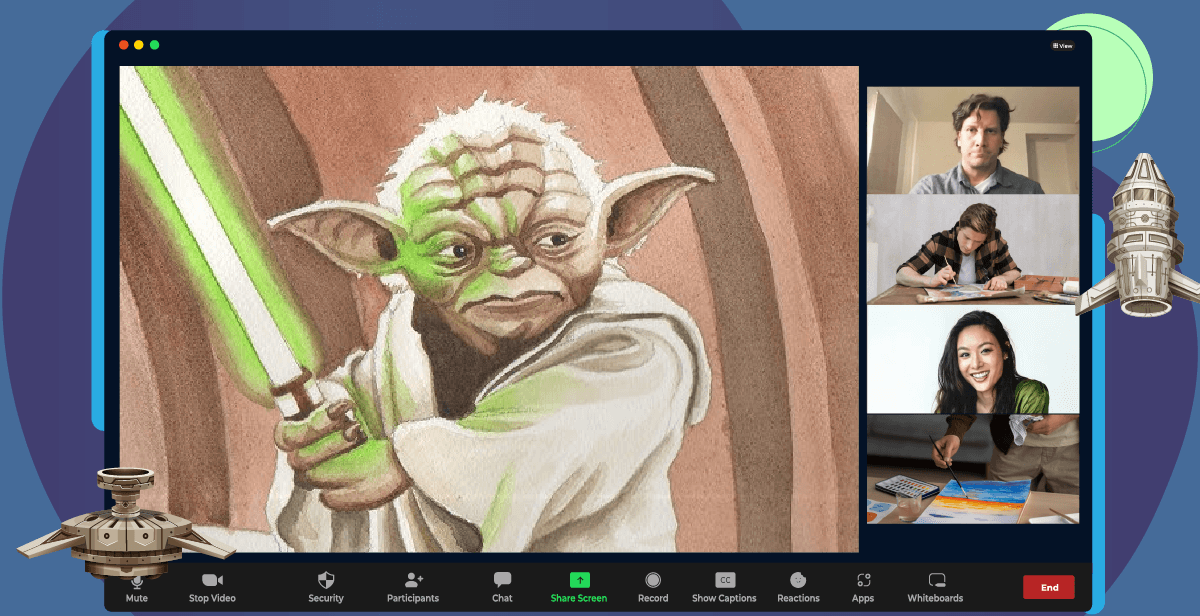 Virtual Star Wars Paint Party