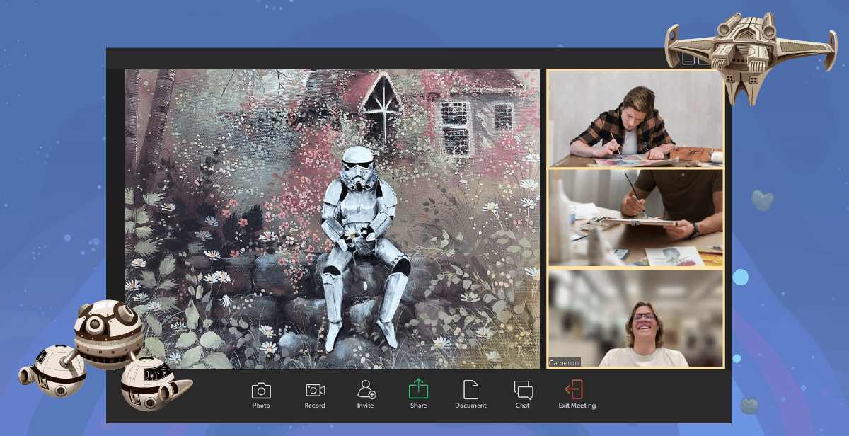 Virtual Star Wars Paint Party