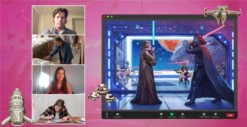 Virtual Star Wars Paint Party