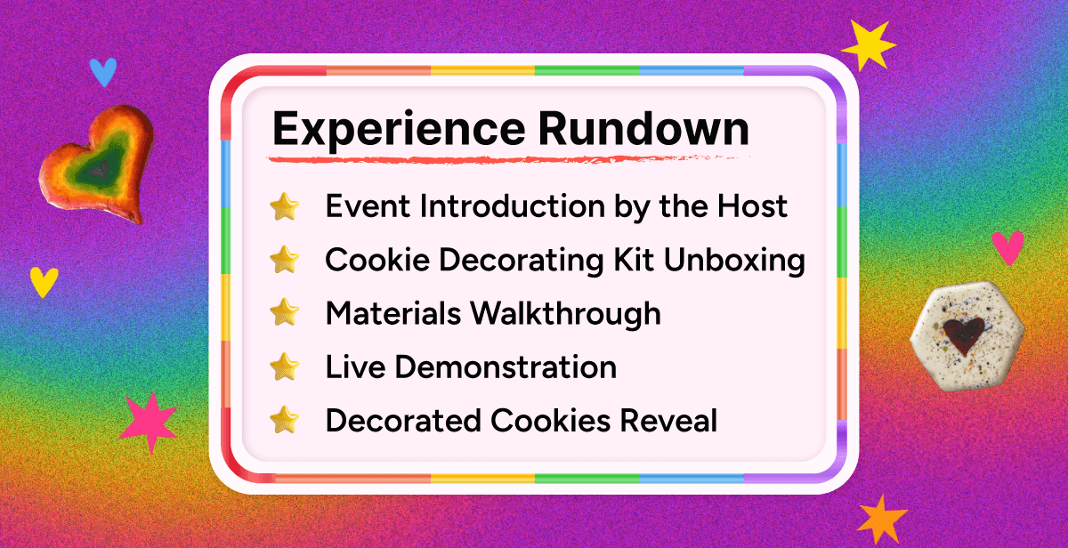 Color the Rainbow -Virtual Pride Cookie Decorating