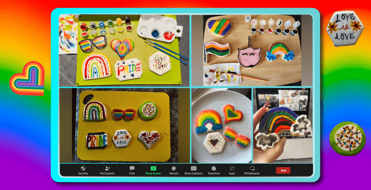 Color the Rainbow -Virtual Pride Cookie Decorating
