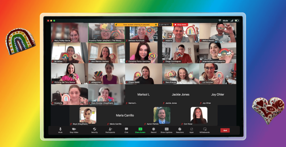 Color the Rainbow -Virtual Pride Cookie Decorating
