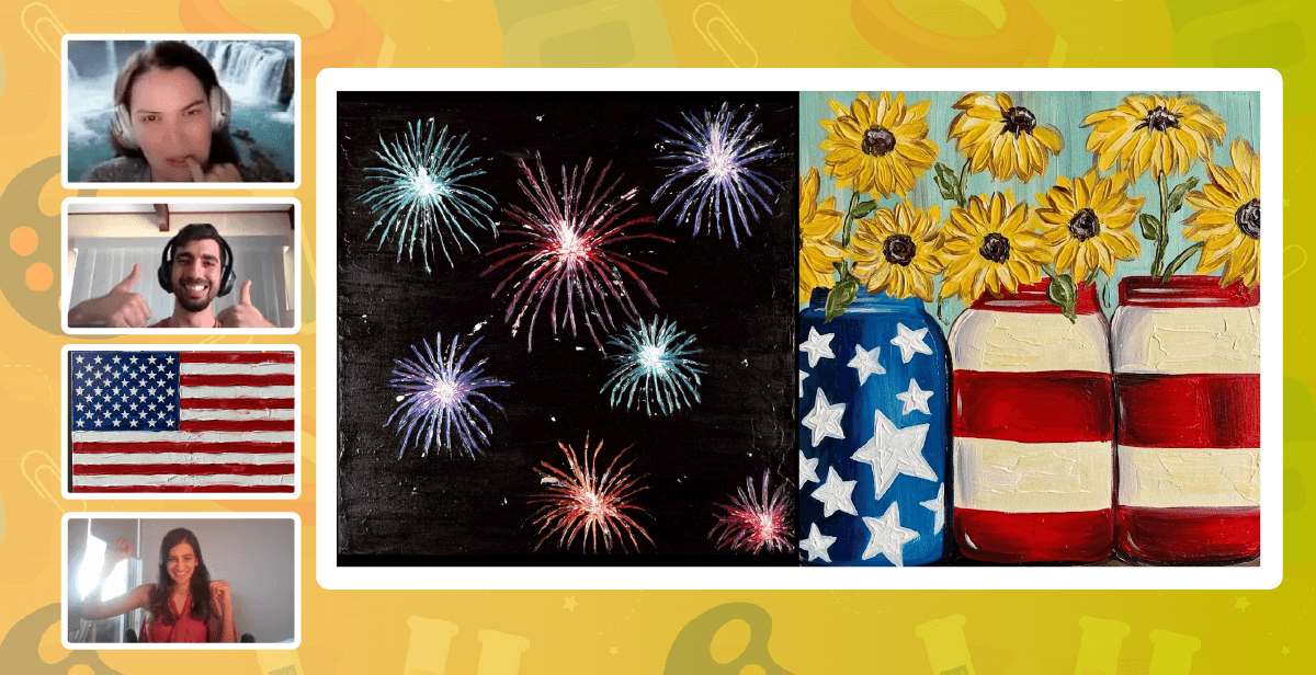Virtual 4th of July Paint Party