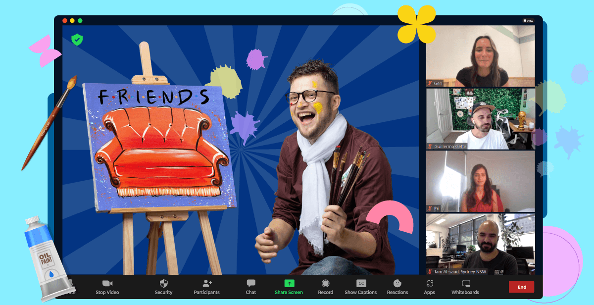 Virtual Friendsgiving Paint Party