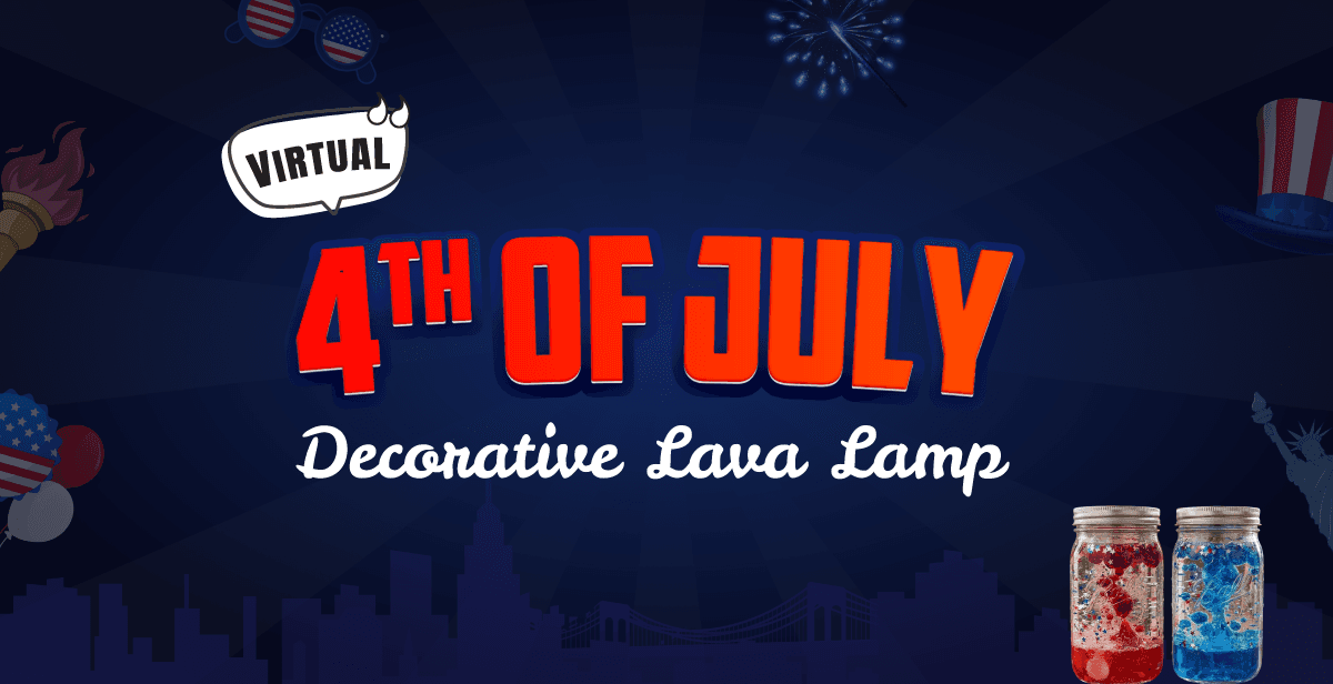 Virtual 4th of July Decorative Lava Lamp – Glow N Flow!