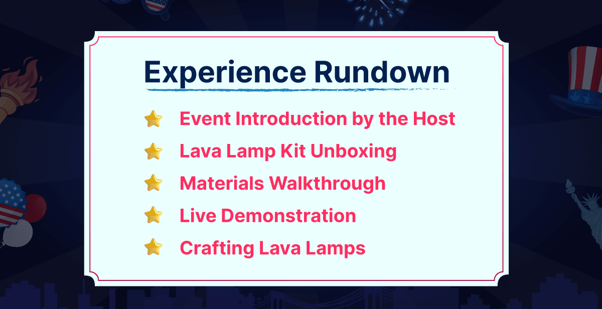 Virtual 4th of July Decorative Lava Lamp – Glow N Flow!