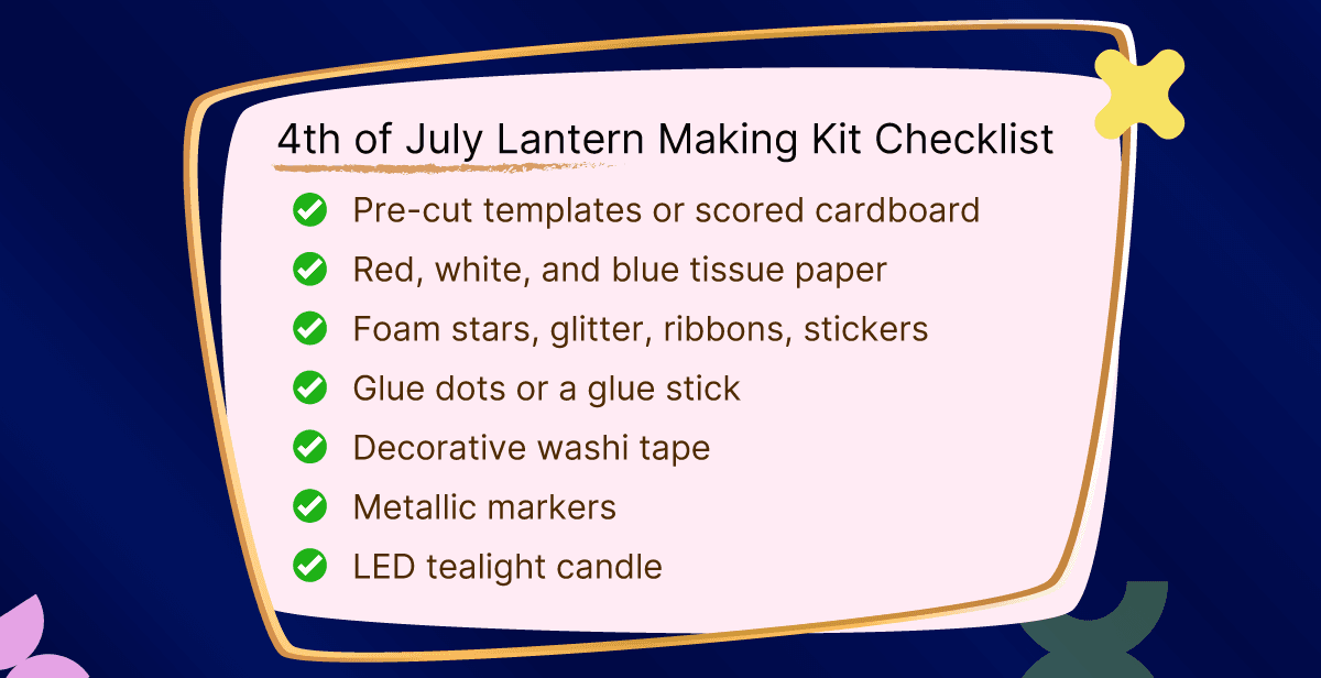 Virtual 4th of July Lantern Making