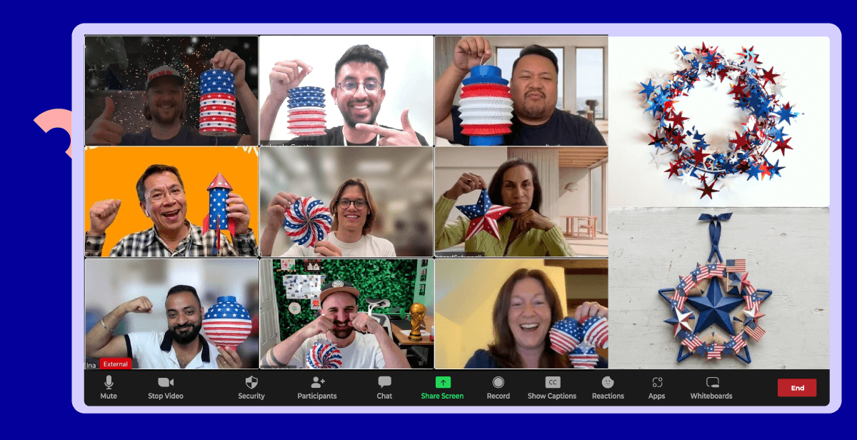 Virtual 4th of July Wreath Making