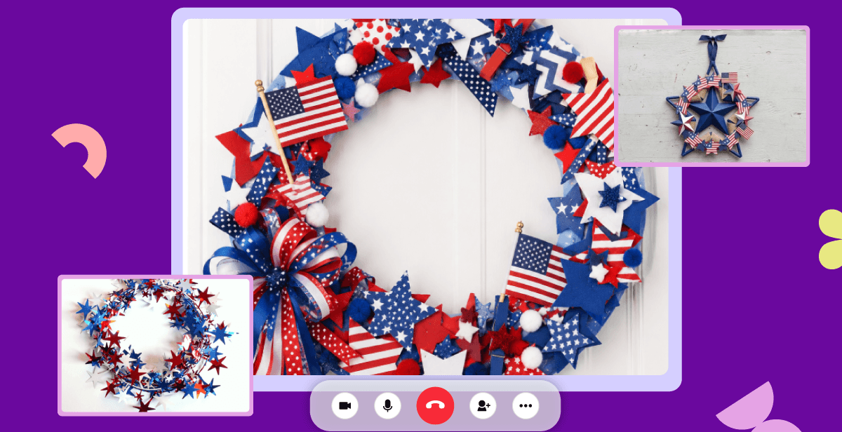 Virtual 4th of July Wreath Making