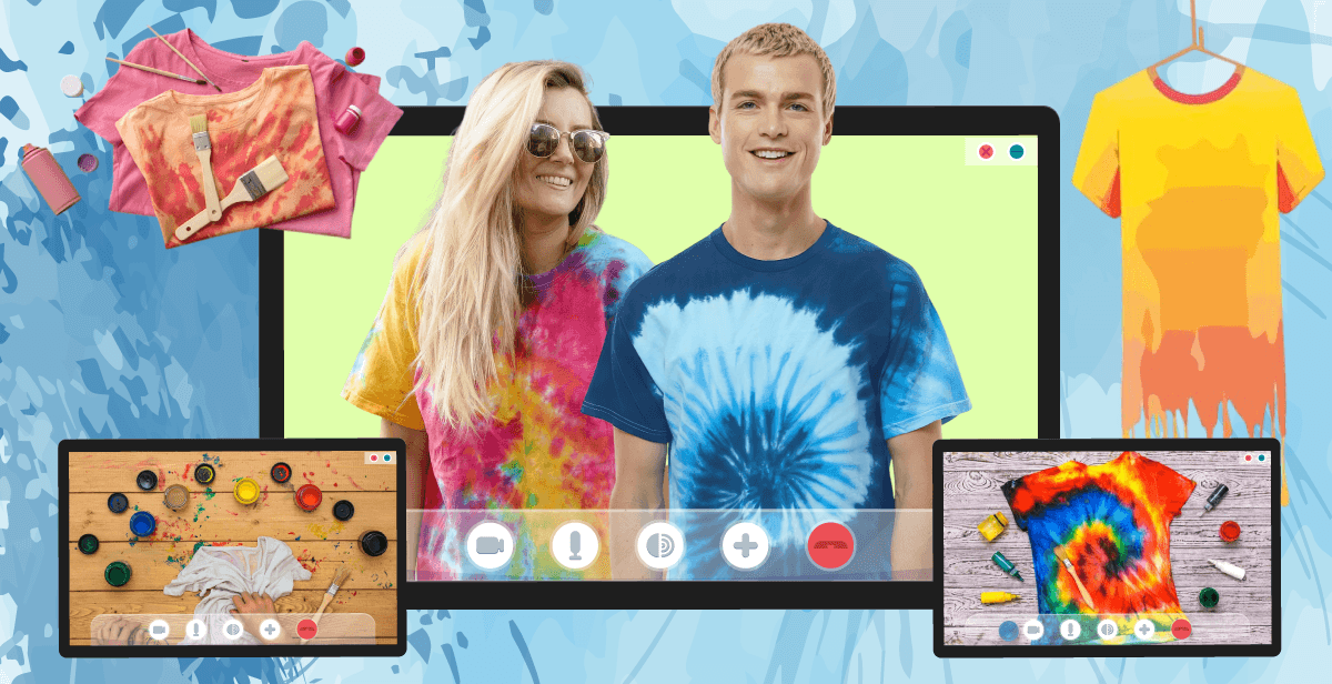 Virtual Tie-Dye Painting – Tropical T-Shirt