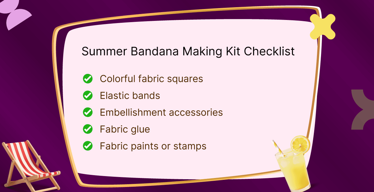 Virtual Summer Bandana Making