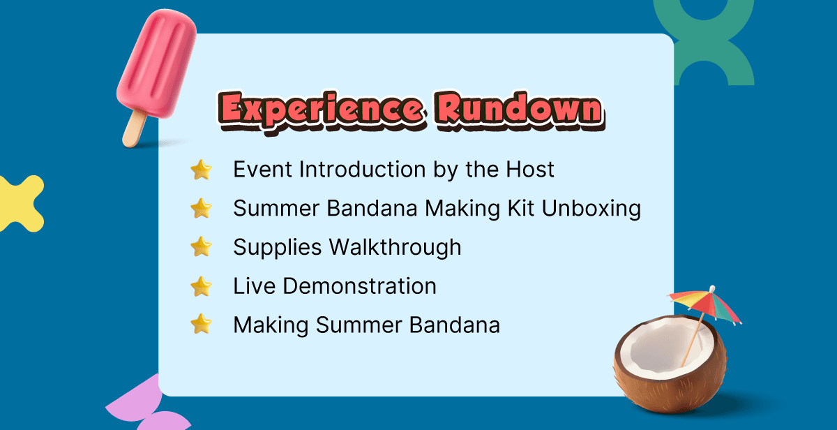 Virtual Summer Bandana Making