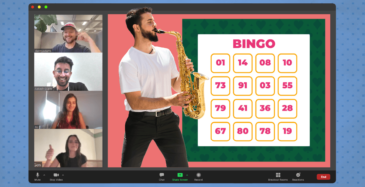 Virtual Music Bingo: Mark the Hits!