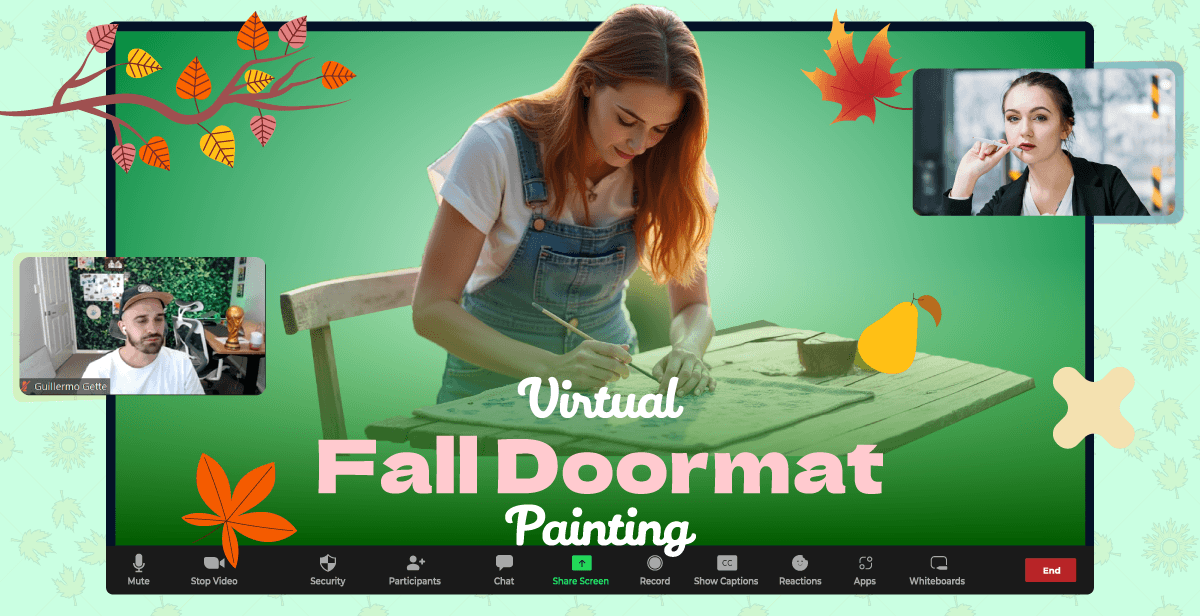 Virtual Fall Doormat Painting