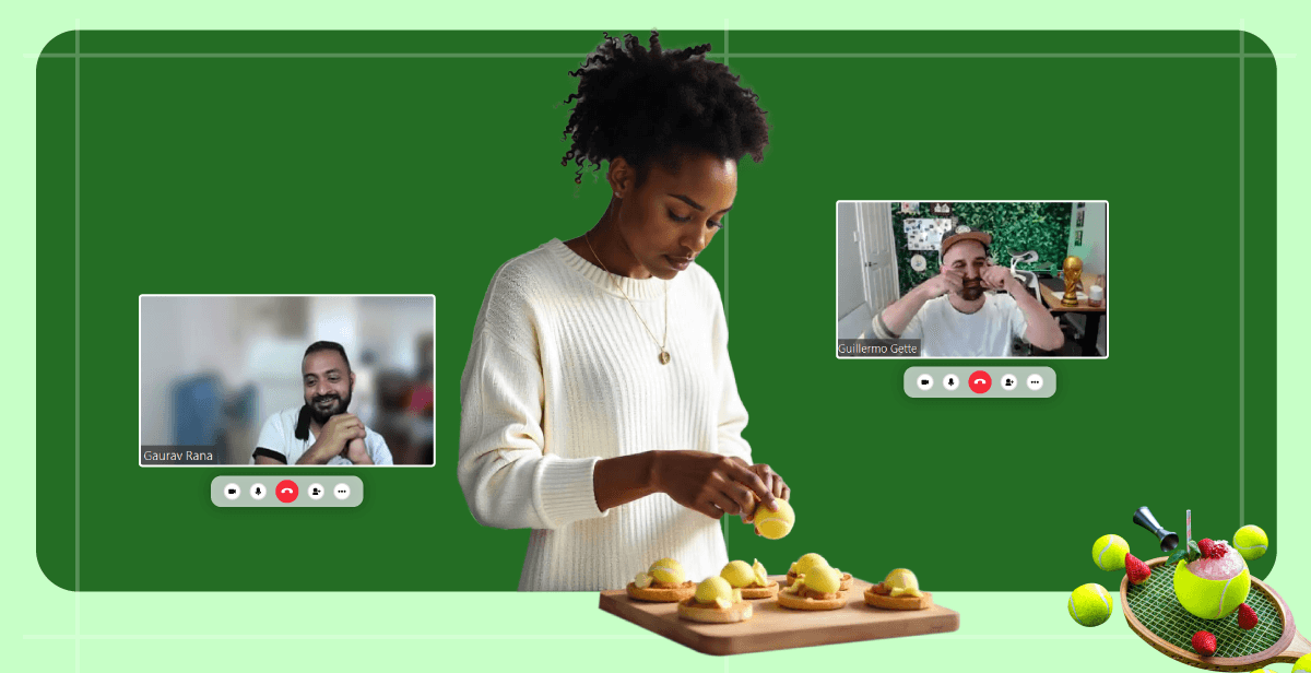Virtual Tennis Cocktail Making