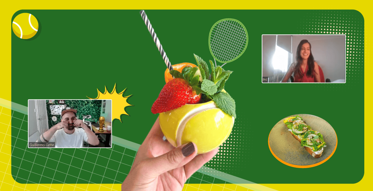 Virtual Tennis Cocktail Making