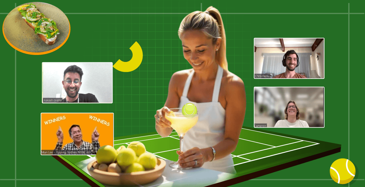 Virtual Tennis Cocktail Making