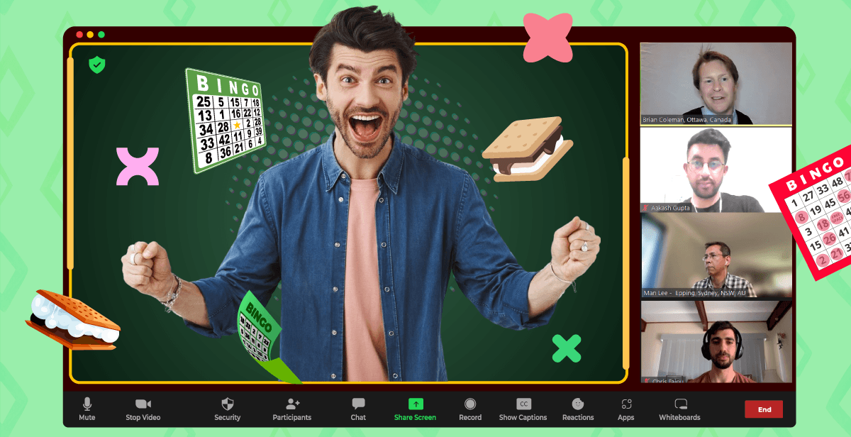Virtual S’mores Day Bingo
