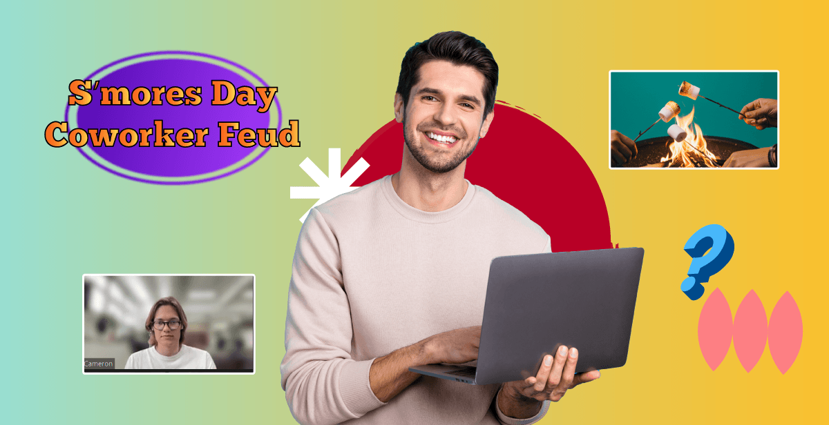 Virtual S’mores Day Coworker Feud