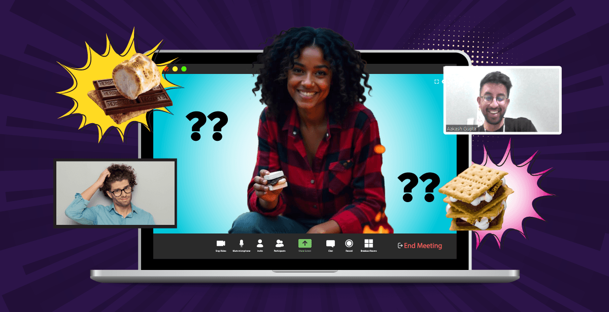 Virtual S’mores Day Coworker Feud